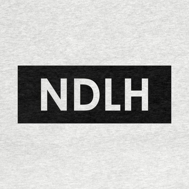 Nick de la Hoyde White Logo Tee by Nick de la Hoyde